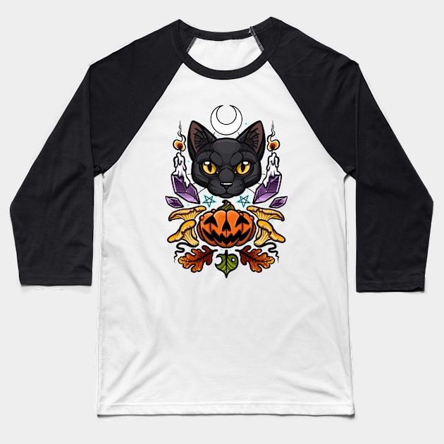 Spooky Season Baseball T-Shirt by theartofamberramirez